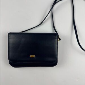 Buxton Deep Navy leather purse wallet clutch crossbody bag